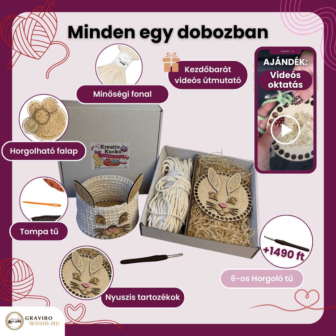 Húsvéti nyuszis kosár