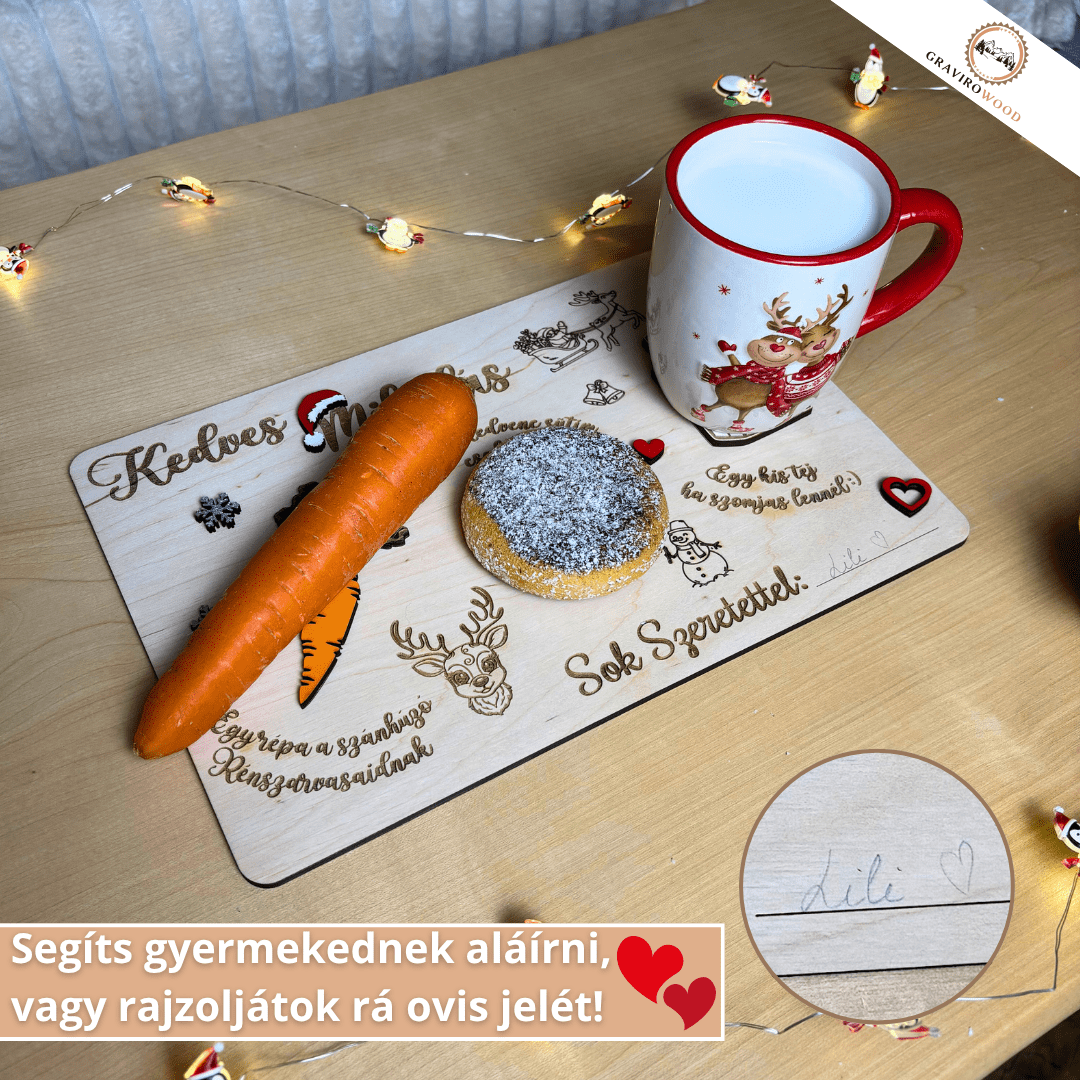 Kézműves Mikulás-váró tábla🎅🪵