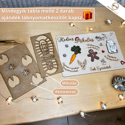 Kézműves Mikulás-váró tábla🎅🪵