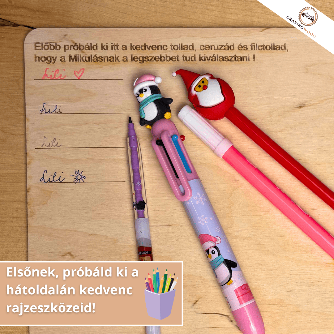 Kézműves Mikulás-váró tábla🎅🪵