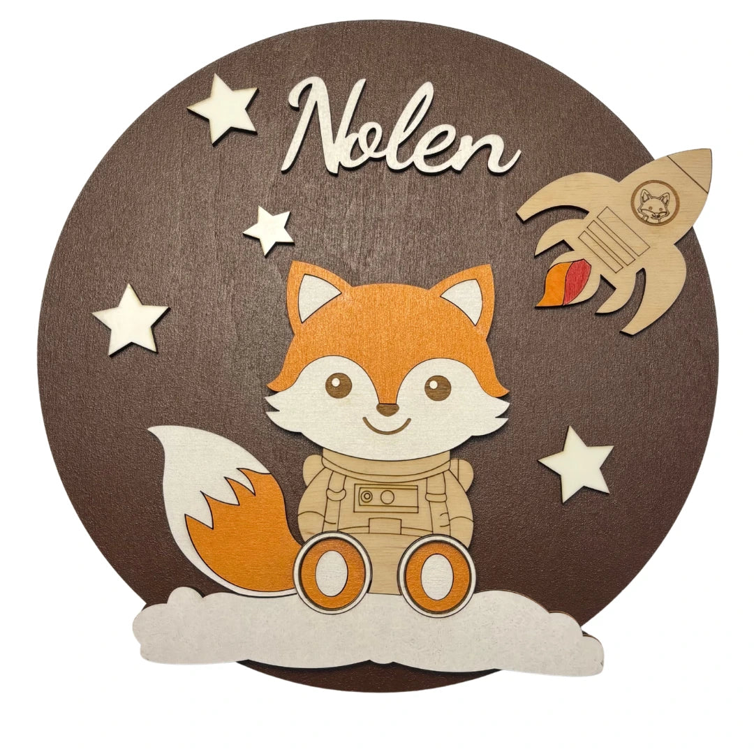 Személyre szabható névtábla fából